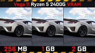 🔥 RX Vega 11 vs 256MB vs 1GB vs 2GB VRAM  Ryzen 5 2400G Allocated Virtual Memory Comparison [upl. by White]