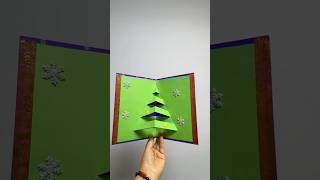 Christmas pop up card tutorial easychristmas tree card making [upl. by Retseh]