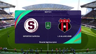 PES 2021 modo carrera DT Deportivo Saprissa Clásico Nacional Saprissa vs Alajuelense [upl. by Adnalro]