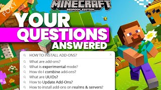 Answering YOUR questions about Minecraft AddOns for Bedrock [upl. by Eslehc989]