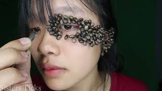 See what I do with the ticks on my face [upl. by Ahsikit]