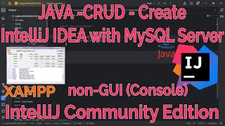 IntelliJ IDEA JAVA with MySQL JAVA CRUD  Create [upl. by Ddat]