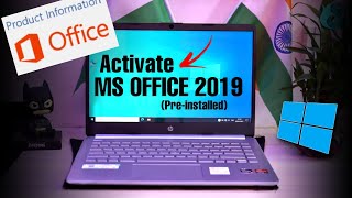 Activate Preinstalled Microsoft Office 2019 on New Laptop How to Activate Microsoft Office 2019 [upl. by Kcirtap269]