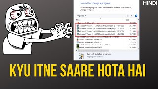 Why Are There So Many Microsoft Visual C Redistributable Installed on PC HINDI [upl. by Inaniel]