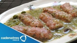 Receta para preparar longaniza en salsa verde con nopales Recetas fáciles y rápidas [upl. by Ahcila300]