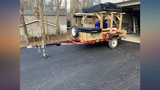 Red Hound Auto 2 Telescoping Folding Trailer Stabilizer Jacks Swing Down 1000 Lbs review [upl. by Nuahsed975]