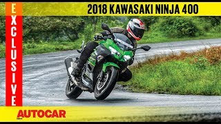 2018 Kawasaki Ninja 400  Exclusive First Ride Review  Autocar India [upl. by Peta849]