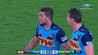 NRL Highlights Gold Coast Titans v South Sydney Rabbitohs – Round 14 [upl. by Murrah]