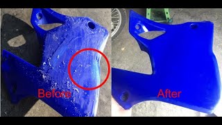 How to Restore Dirt bikeATV Plastics easy [upl. by Ahsiad]