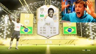 W2S GETS PRIME PELE IN THE LUCKIEST FIFA 21 PACK OPENING [upl. by Halyahs]