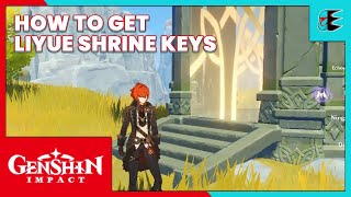 Genshin Impact  How to get and open all Liyue shrine keys [upl. by Harman]