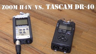 Find the Best Audio Recorder  Tascam DR40 vs Zoom H4n [upl. by Attenov]