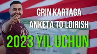 GREEN CARD 2025 XATOSIZ ANKETANI BEPUL TOLDIRISH [upl. by Yrakaz]