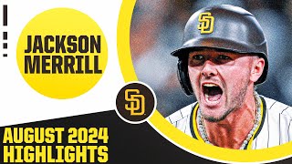 Jackson Merrill August 2024 highlights Is there a hitter thats been more CLUTCH [upl. by Eelam]