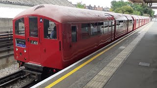 Heathrow Loop  LU  1938 Tube Stock  Heritage Train  Back at Northfields Station  10082024 [upl. by Esile]