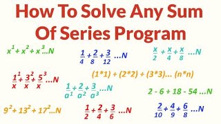 Solve any series program in Java  Part 1 [upl. by Zoellick]