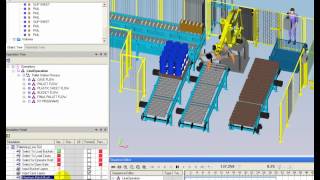 Tecnomatix Process Simulate  Robotic Palletizing [upl. by Anitsirk885]