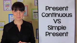 DIFERENCIA ENTRE PRESENTE SIMPLE Y PRESENTE CONTINUO EN INGLÉS [upl. by Gurl]