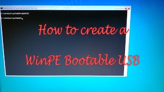 How to create a WinPE Bootable USB [upl. by Llenel]