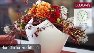 Blütenschale  DIY Herbstdeko  autumn decoration  BLOOM’s Floristik [upl. by Orvah454]