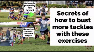 Rugby strength exercises to break tackles run faster amp hit hard Rugby union try shows how to train [upl. by Meerek656]