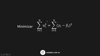 Econometria  Regressão Linear Simples  Mínimos Quadrados Ordinários [upl. by Harday]