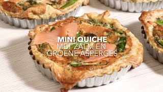 Mini quiche met zalm [upl. by Annawat998]