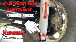 Rancho RS9000XL Shock Maintenance  Adjustment Knob Replacement amp Service [upl. by Dann]