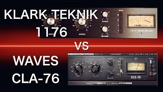 Klark Teknik 1176 vs Waves CLA76  Hardware vs Plugin [upl. by Noell]