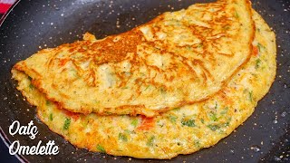 Oats Omelette  Weight Loss Food  Healthy Breakfast Recipe  Oats Omlet recipe [upl. by Higgs]