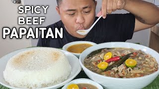 SPICY BEEF PAPAITAN  MUKBANG PHILIPPINES  TOL BULOY MUKBANG [upl. by Kohler]