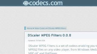 HowTo Install MPEG 2 Codecs [upl. by Artimed746]