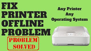 Fix Printer Offline Problem [upl. by Tennos]