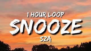 SZA  Snooze 1 Hour Loop [upl. by Aicilf]