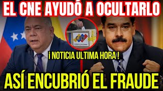 🚨 ¡CONFESIÓN IMPACTANTE El Director del CNE REVELA COMO AYUDÓ AL FRAUDE de Maduro 💥 ¡DETALLES [upl. by Weinshienk]