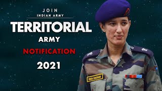 Territorial Army Notification 2021  TA PIB Officers Entry [upl. by Tillio711]