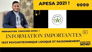 Informations Importantes sur le concours APESA [upl. by Julee]