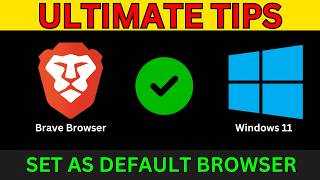 How to Set Brave as Your Default Browser on Windows 11 Easy Guide to Make Brave Your Default Browse [upl. by Lionel]