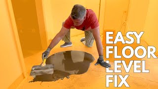 Easy DIY Floor Leveling Fix [upl. by Asirrom]