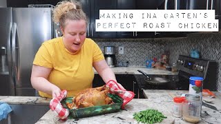 COOKING WITH EM MAKING INA GARTENS PERFECT ROAST CHICKEN [upl. by Comfort]