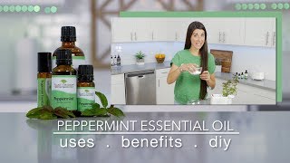 Peppermint Essential Oil Best Uses amp Benefits  Quick How To [upl. by Ayadahs227]