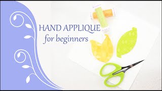 Hand stitching applique for beginners like me Applique tips amp 5 easy stitches [upl. by Annahgiel112]