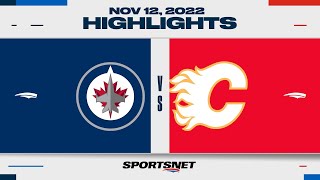 NHL Highlights  Jets vs Flames  November 12 2022 [upl. by Dann]