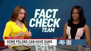 Fact Check Team Felons allowed to have guns Only if [upl. by Dody]