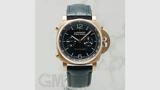 OFFICINE PANERAI ルミノールクロノ クロノ ゴールドテック ブルー ノッテ PAM01111 [upl. by Avin]