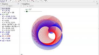 Creating an Animated Design in GeoGebra [upl. by Yahsram]