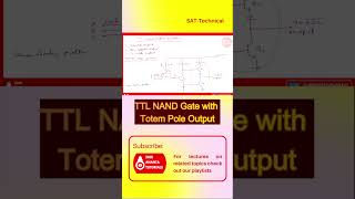 TTL NAND Gate with Totem Pole Output electronicsengineering digitalelectronicslectures ttl [upl. by Treharne]