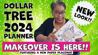 STAY ORGANIZED 2024 DOLLAR TREE CALENDAR MAKEOVER [upl. by Yakcm]