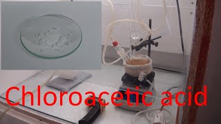 Synthesis of chloroacetic acid [upl. by Ecirtnahs]