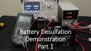 Battery Desulfation Demonstration Start to Finish  Part 12 [upl. by Noslrac777]